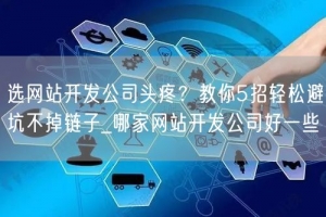 选网站开发公司头疼？教你5招轻松避坑不掉链子_哪家网站开发公司好一些
