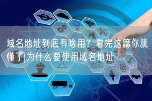 域名地址到底有啥用？看完这篇你就懂了|为什么要使用域名地址
