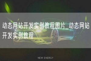动态网站开发实例教程图片_动态网站开发实例教程
