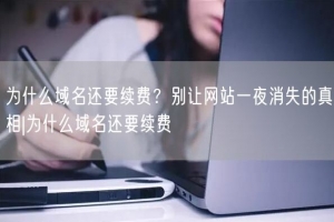 为什么域名还要续费？别让网站一夜消失的真相|为什么域名还要续费